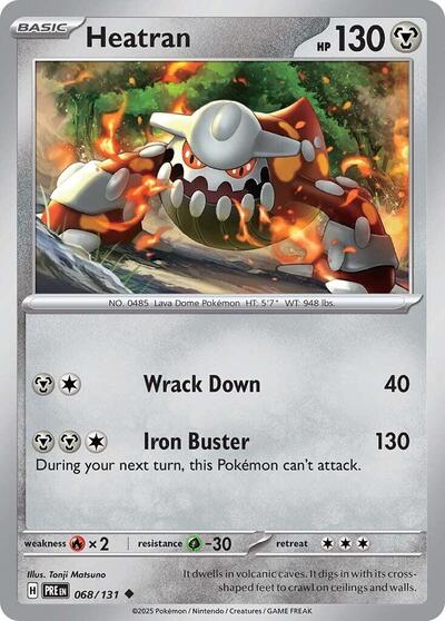 Heatran SV: Prismatic Evolutions (PRE) - (#068/131) Near Mint