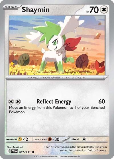 Shaymin SV: Prismatic Evolutions (PRE) - (#087/131) Near Mint