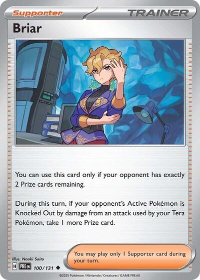 Briar SV: Prismatic Evolutions (PRE) - (#100/131) Reverse Holofoil Near Mint