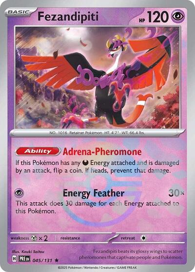 Fezandipiti Poke Ball Pattern SV: Prismatic Evolutions (PRE) - (#045/131) Holofoil Near Mint