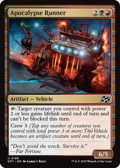 Apocalypse Runner Aetherdrift (DFT) - (#188) Near Mint