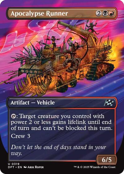 Apocalypse Runner Borderless Aetherdrift (DFT) - (#319) Foil Near Mint