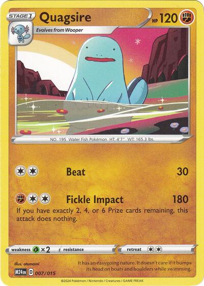 Quagsire McDonald's Promos 2024 (M24) - (#007/015) Near Mint