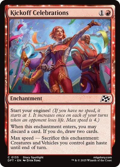 Kickoff Celebrations Aetherdrift (DFT) - (#135) Near Mint