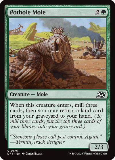 Pothole Mole Aetherdrift (DFT) - (#176) Near Mint