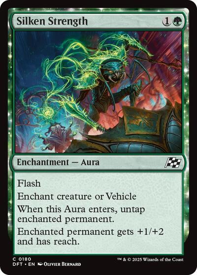 Silken Strength Aetherdrift (DFT) - (#180) Near Mint