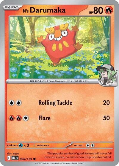 N's Darumaka SV09: Journey Together (JTG) - (#026/159) Near Mint