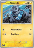 Alolan Geodude SV09: Journey Together (JTG) - (#044/159) Near Mint