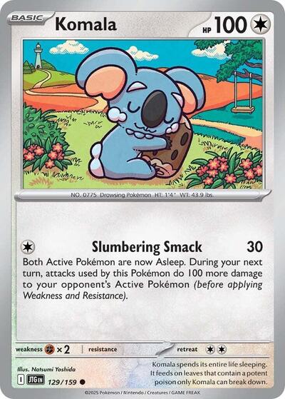 2025 Pokemon: SV09: Journey Together (JTG) - Komala (#129/159, Common)