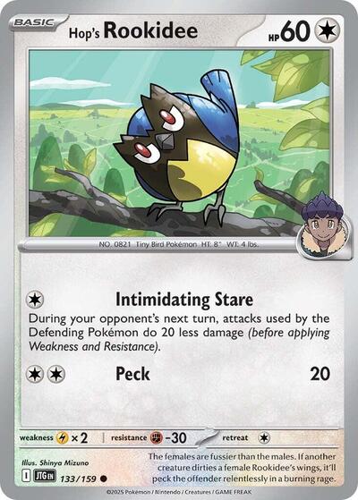 Hop's Rookidee SV09: Journey Together (JTG) - (#133/159) Reverse Holofoil Near Mint