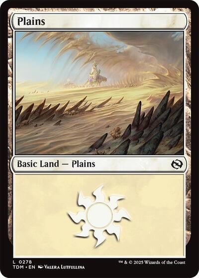 Plains 0278 Tarkir: Dragonstorm (TDM) - (#278) Near Mint