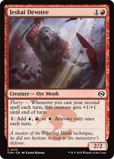 Jeskai Devotee Tarkir: Dragonstorm (TDM) - (#110) Near Mint