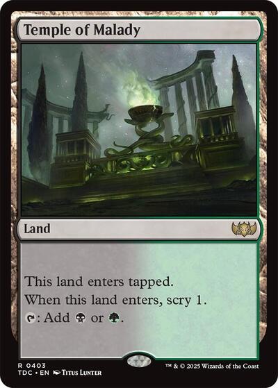 Temple of Malady Commander: Tarkir: Dragonstorm (TDC) - (#403) Near Mint