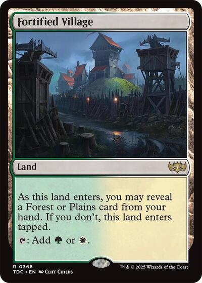 Fortified Village Commander: Tarkir: Dragonstorm (TDC) - (#366) Near Mint
