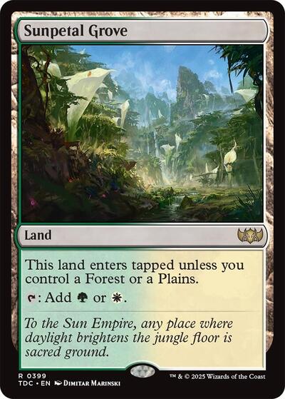 Sunpetal Grove Commander: Tarkir: Dragonstorm (TDC) - (#399) Near Mint