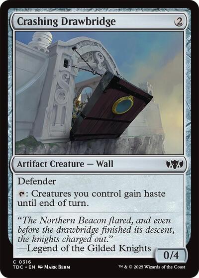 Crashing Drawbridge Commander: Tarkir: Dragonstorm (TDC) - (#316) Near Mint