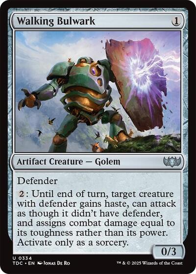 Walking Bulwark Commander: Tarkir: Dragonstorm (TDC) - (#334) Near Mint