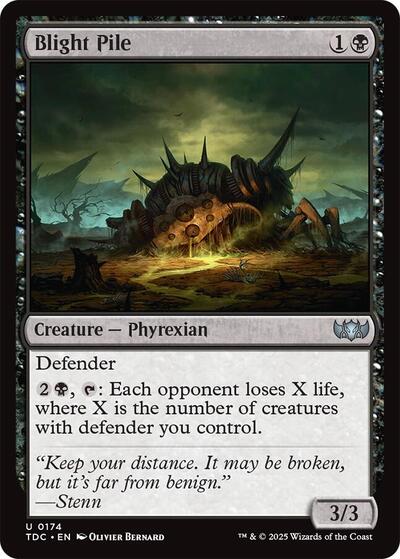 Blight Pile Commander: Tarkir: Dragonstorm (TDC) - (#174) Near Mint