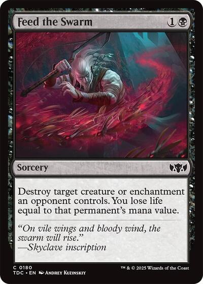 Feed the Swarm Commander: Tarkir: Dragonstorm (TDC) - (#180) Near Mint