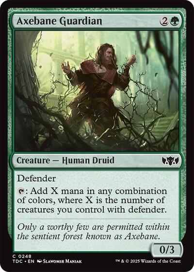 Axebane Guardian Commander: Tarkir: Dragonstorm (TDC) - (#248) Near Mint