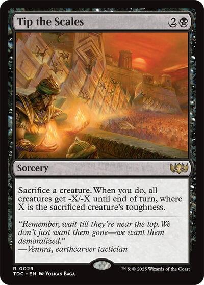 Tip the Scales Commander: Tarkir: Dragonstorm (TDC) - (#29) Near Mint