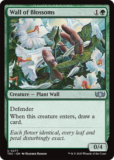 Wall of Blossoms Commander: Tarkir: Dragonstorm (TDC) - (#277) Near Mint