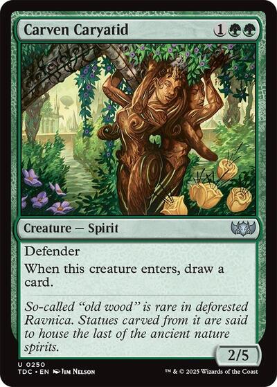 Carven Caryatid Commander: Tarkir: Dragonstorm (TDC) - (#250) Near Mint