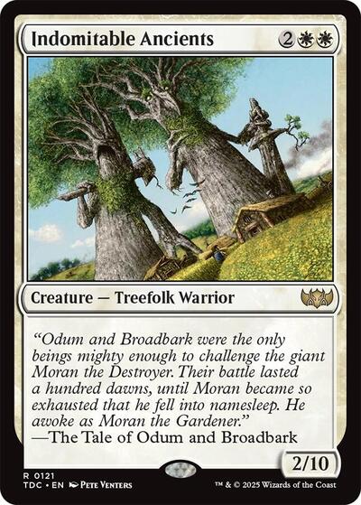 Indomitable Ancients Commander: Tarkir: Dragonstorm (TDC) - (#121) Near Mint