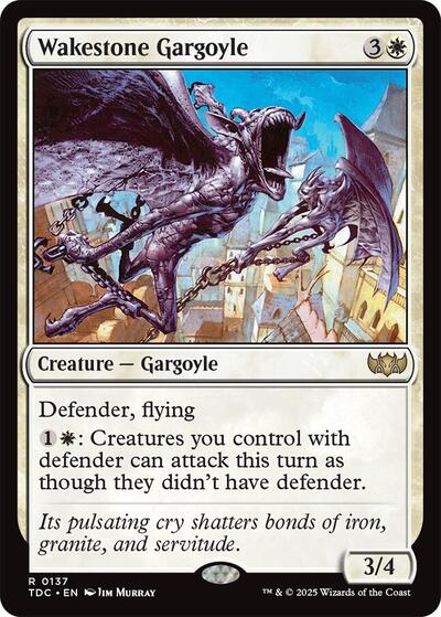 Wakestone Gargoyle Commander: Tarkir: Dragonstorm (TDC) - (#137) Near Mint
