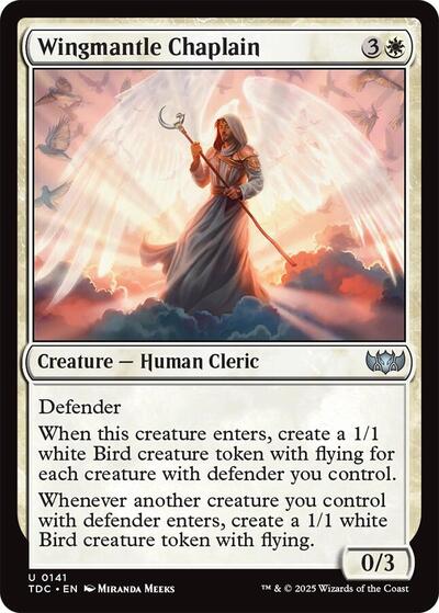 Wingmantle Chaplain Commander: Tarkir: Dragonstorm (TDC) - (#141) Near Mint