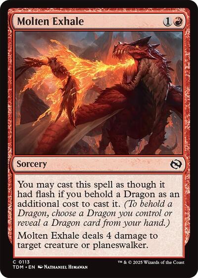 Molten Exhale Tarkir: Dragonstorm (TDM) - (#113) Near Mint