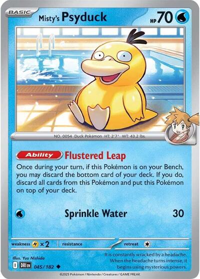 Mistys Psyduck SV10: Destined Rivals (DRI) - (#045/182) Near Mint