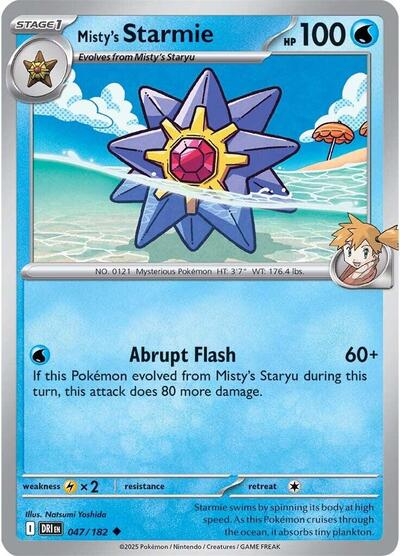 Mistys Starmie SV10: Destined Rivals (DRI) - (#047/182) Near Mint