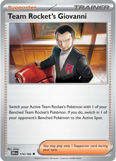 Team Rocket's Giovanni SV10: Destined Rivals (DRI) - (#174/182) Near Mint