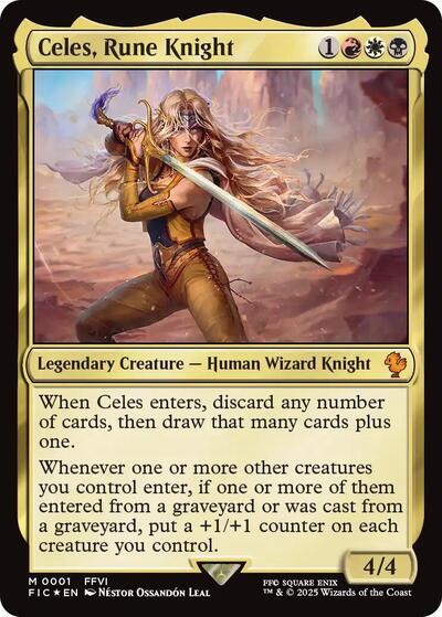 Celes Rune Knight Commander: FINAL FANTASY (FIC) - (#1) Foil Near Mint
