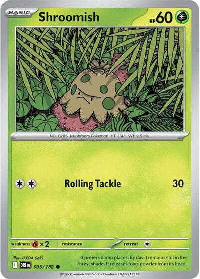 Shroomish SV10: Destined Rivals (DRI) - (#005/182) Near Mint