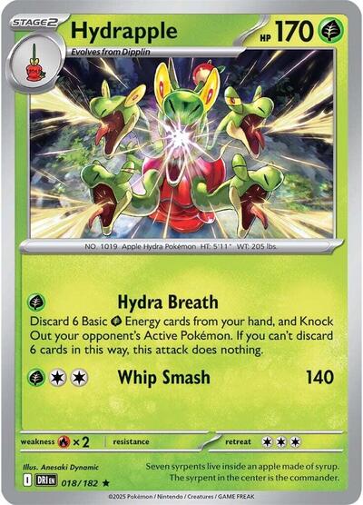 Hydrapple - 018/182 SV10: Destined Rivals (DRI) - (#018/182) Reverse Holofoil Near Mint