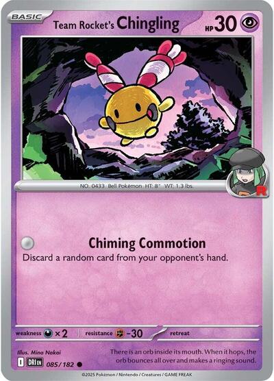 Team Rockets Chingling SV10: Destined Rivals (DRI) - (#085/182) Near Mint