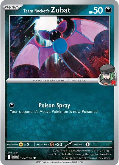 Team Rockets Zubat SV10: Destined Rivals (DRI) - (#120/182) Near Mint