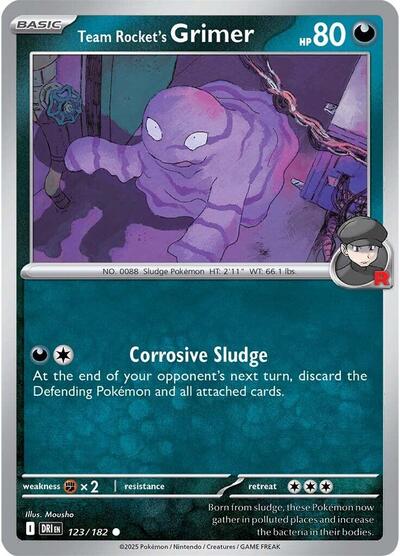 Team Rockets Grimer SV10: Destined Rivals (DRI) - (#123/182) Near Mint