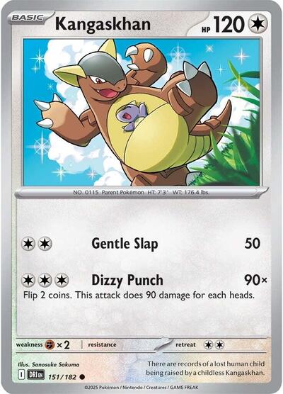 Kangaskhan 151 182 SV10: Destined Rivals (DRI) - (#151/182) Reverse Holofoil Near Mint