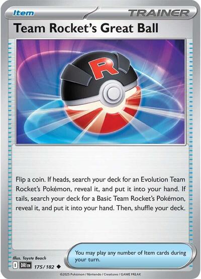 Team Rocket's Great Ball SV10: Destined Rivals (DRI) - (#175/182) Near Mint