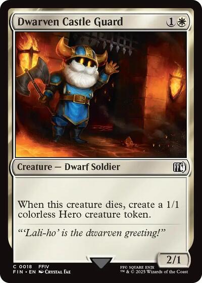 Dwarven Castle Guard FINAL FANTASY (FIN) - (#18) Near Mint