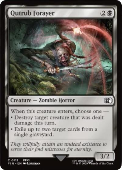 2025 Magic: The Gathering: FINAL FANTASY (FIN) - Qutrub Forayer (#112, Common)