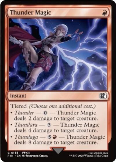 Thunder Magic FINAL FANTASY (FIN) - (#165) Near Mint