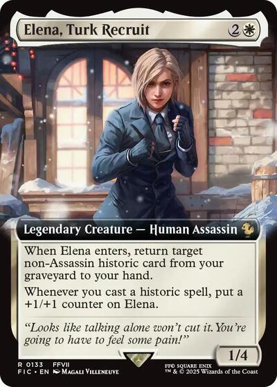 Elena Turk Recruit Extended Art Commander: FINAL FANTASY (FIC) - (#133) Foil Near Mint