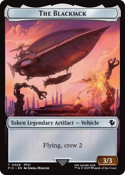 The Blackjack The Monarch Double Sided Token Commander: FINAL FANTASY (FIC) - (#8 // 11) Near Mint