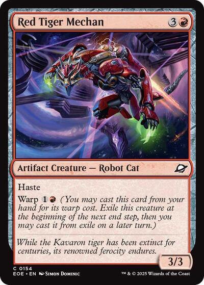 Red Tiger Mechan Edge of Eternities (EOE) - (#154) Near Mint