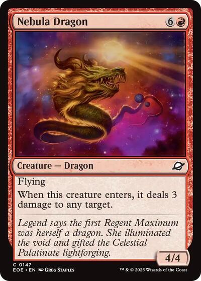 Nebula Dragon Edge of Eternities (EOE) - (#147) Near Mint