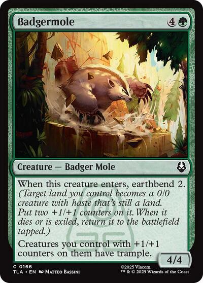 Badgermole Avatar: The Last Airbender (TLA) - (#166) Near Mint